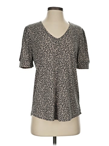 Adrianna Papell Short Sleeve Henley (view 1)
