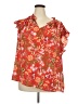 Chenault 100% Polyester Orange 3/4 Sleeve Blouse Size 3X - photo 1