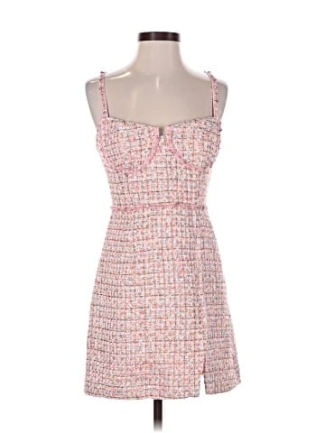 Self-Portrait Boucle Diamante Detail Mini Dress (view 1)