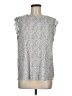 Adrianna Papell Silver Sleeveless Blouse Size M - photo 1