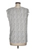 Adrianna Papell Silver Sleeveless Blouse Size M - photo 2