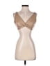 Vintage Havana 100% Polyester Tan Sleeveless Blouse Size M - photo 1