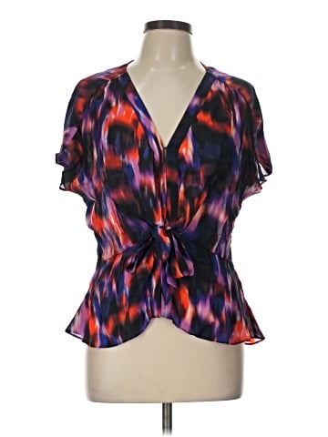 Parker Short Sleeve Silk Top (view 1)