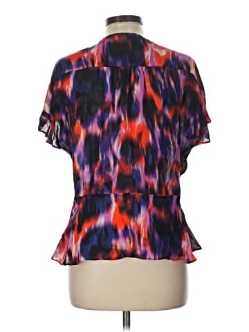 Parker Short Sleeve Silk Top (view 2)