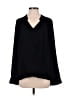 41Hawthorn 100% Polyester Black Long Sleeve Blouse Size M - photo 1