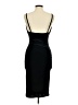Papaya Solid Black Cocktail Dress Size M - photo 2