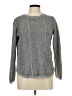 Eight Eight Eight 100% Cotton Chevron-herringbone Gray Pullover Sweater Size L - photo 1