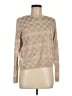 AKRIS Graphic Tan Long Sleeve Top Size 8 - photo 1