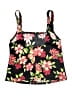 Lands' End Floral Black Swimsuit Top Size 8 - photo 2