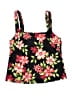 Lands' End Floral Black Swimsuit Top Size 8 - photo 1