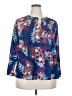 Studio Works Print Blue 3/4 Sleeve Blouse Size 2X - photo 1