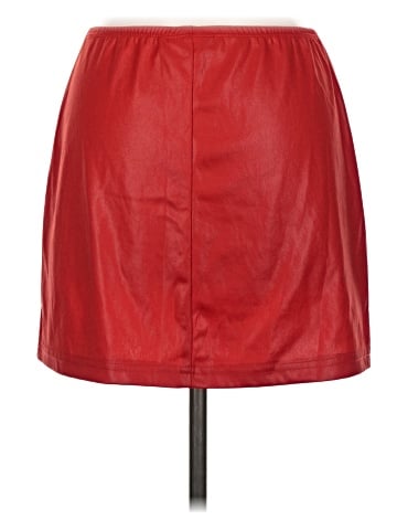 Fragile Faux Leather Skirt (view 2)