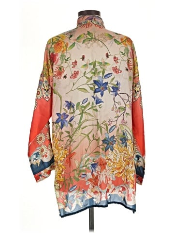 Johnny Was Long Sleeve Silk Top (view 2)