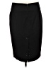 Express Design Studio Solid Black Formal Skirt Size 6 - photo 2