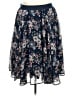 Torrid Floral Blue Casual Skirt Size 2X Plus (2) - photo 1