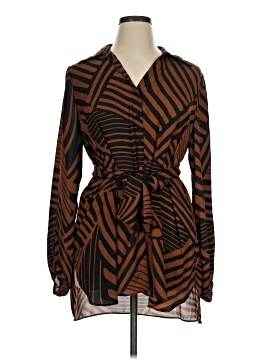 Dennis By Dennis Basso Long Sleeve Blouse