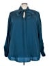City Chic 100% Polyester Teal Long Sleeve Blouse Size 24 Plus (XXL) - photo 1