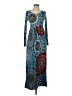 dearcase Paisley Blue Casual Dress Size S - photo 1