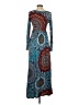 dearcase Paisley Blue Casual Dress Size S - photo 2