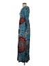 dearcase Paisley Blue Casual Dress Size S - photo 5