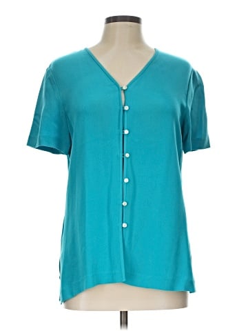 Coldwater Creek Short Sleeve Silk Top (view 1)