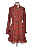 Ann Taylor LOFT Paisley Red Casual Dress Size 2 - photo 1