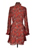 Ann Taylor LOFT Paisley Red Casual Dress Size 2 - photo 2
