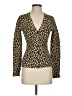 Theory Animal Print Gold Cardigan Size S - photo 1