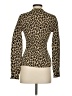 Theory Animal Print Gold Cardigan Size S - photo 2