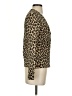 Theory Animal Print Gold Cardigan Size S - photo 4