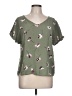 SO Green Short Sleeve Blouse Size L - photo 1