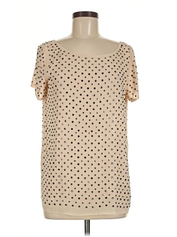 Milly Short Sleeve Silk Top (view 1)