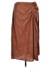 Nine West 100% Polyester Animal Print Brown Casual Skirt Size L - photo 1