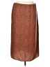 Nine West 100% Polyester Animal Print Brown Casual Skirt Size L - photo 2