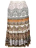 Forbidden 100% Rayon Paisley Gray Casual Skirt Size M - photo 2