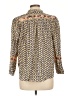Olivaceous 100% Cotton Print Gold 3/4 Sleeve Blouse Size L - photo 2