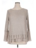 Sioni Metallic Silver Tan Pullover Sweater Size XL - photo 1