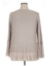 Sioni Metallic Silver Tan Pullover Sweater Size XL - photo 2