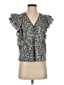 Veronica Beard Blue Short Sleeve Blouse Size 2 - photo 1