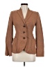 AKRIS Solid Brown Tan Wool Blazer Size 6 - photo 1