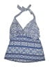 Lands' End Paisley Blue Swimsuit Top Size 10 - photo 1