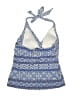 Lands' End Paisley Blue Swimsuit Top Size 10 - photo 2