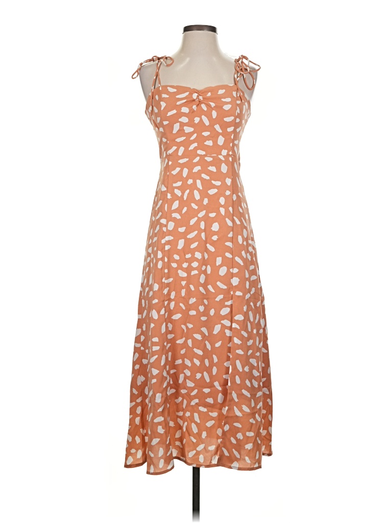 Pre-owned Lulus Casual Dress In Orange