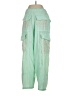 Pol 100% Polyester Print Green Casual Pants Size S - photo 2