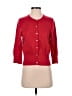 Pure Collection Red 3/4 Sleeve Button-Down Shirt Size 8 - 10 - photo 1