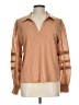 Design History 100% Cotton Tan Long Sleeve Blouse Size L - photo 1