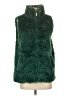 Talbots 100% Polyester Green Faux Fur Vest Size XS - photo 1