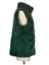 Talbots 100% Polyester Green Faux Fur Vest Size XS - photo 4