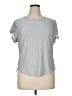 Active by Old Navy Silver Short Sleeve T-Shirt Size XL - photo 1