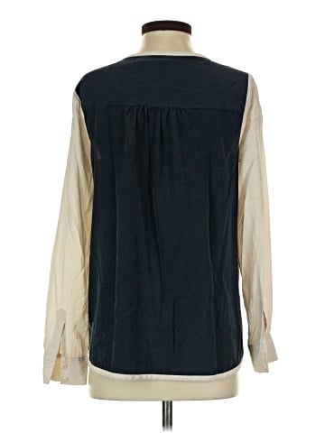 Diane von Furstenberg Long Sleeve Silk Top (view 2)